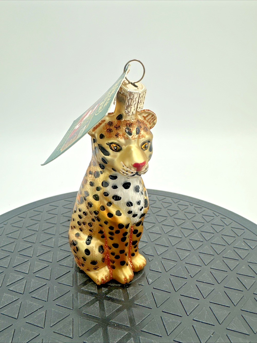 Old World Christmas Glass Leopard Old World Christmas Ornament 4"
